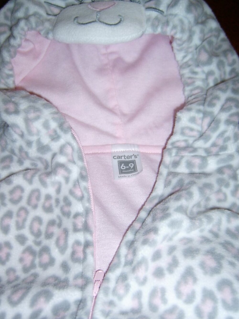 Carters Plush Overstuffed Cat Costume, Infant Size 6-9 Months, VGU - Picture 2 of 4